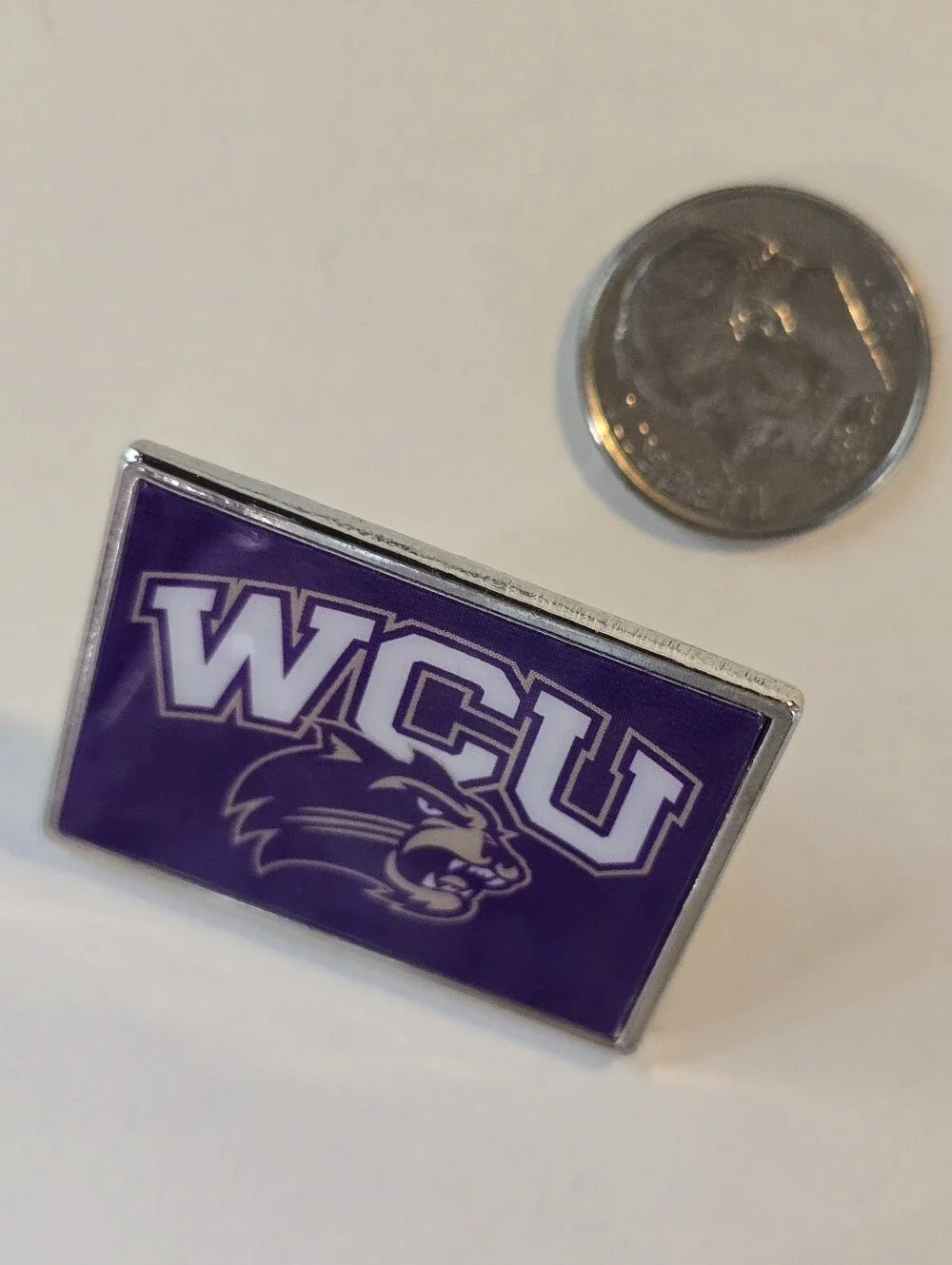 WCU Purple Enamel Pin